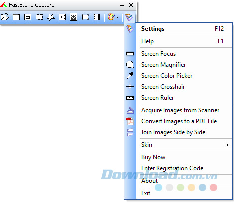 Mục Settings