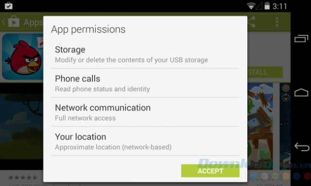 App permissions