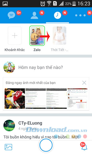 Khoảnh khắc Zalo