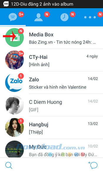 Cách chặn thông báo từ Official Account trên Zalo