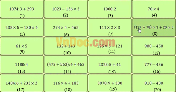 Đề thi Violympic Toán Tiếng Anh lớp 5 vòng 1