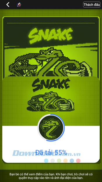 Quá trình tải game Snake