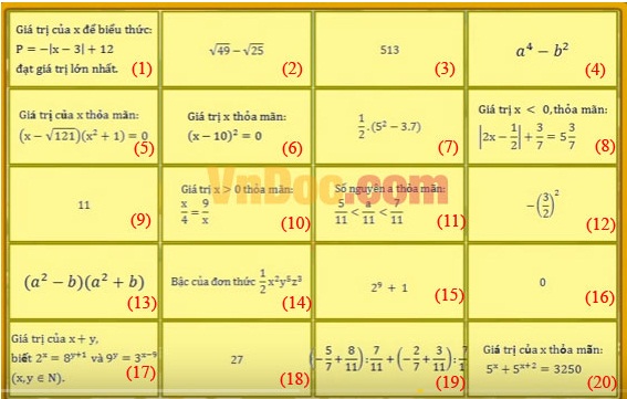 Đề thi violympic toán lớp 8 vòng 1