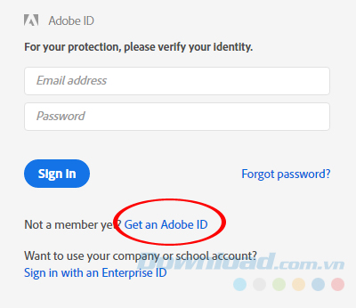 Cách tạo tài khoản Adobe cho người mới