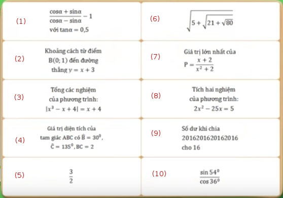 Đề thi Violympic Toán lớp 9 vòng 17 