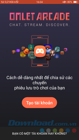 Tạo tài khoản