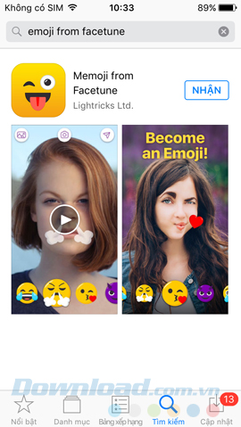 Thử ngay ứng dụng chụp ảnh tự sướng phong cách emoji
