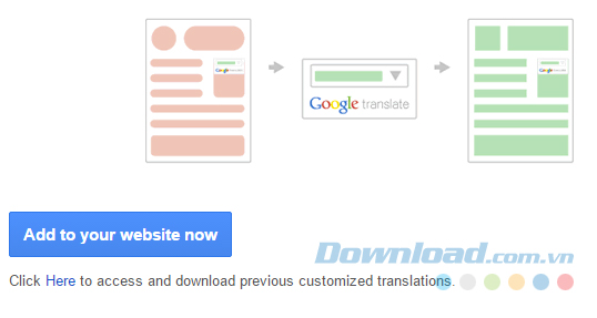 Hướng dẫn chèn Google Dịch vào website