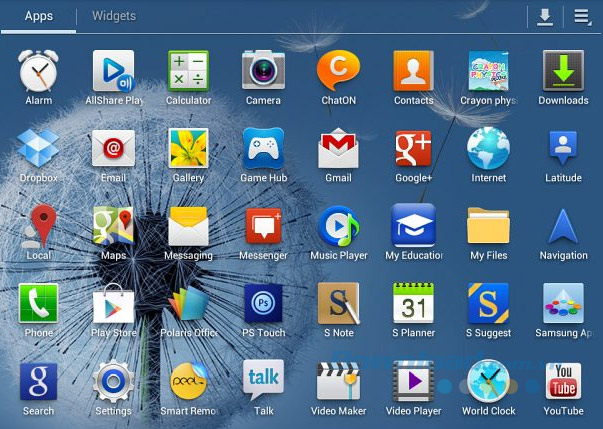 Ứng dụng mặc định của Samsung