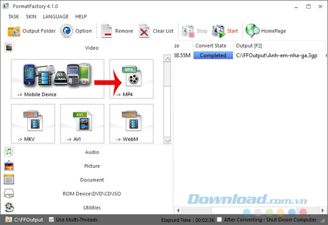 Chuyển Đổi Video Sang Mp4 Nhanh Chóng Bằng Format Factory