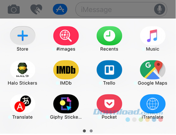 Các ứng dụng iMessage