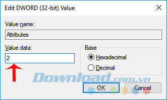 Edit DWORD (32-bit) Value
