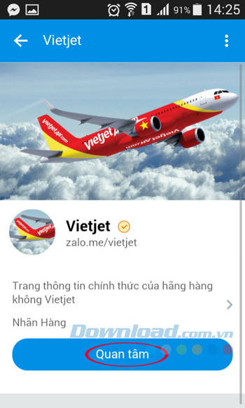 Quan tâm Vietjet