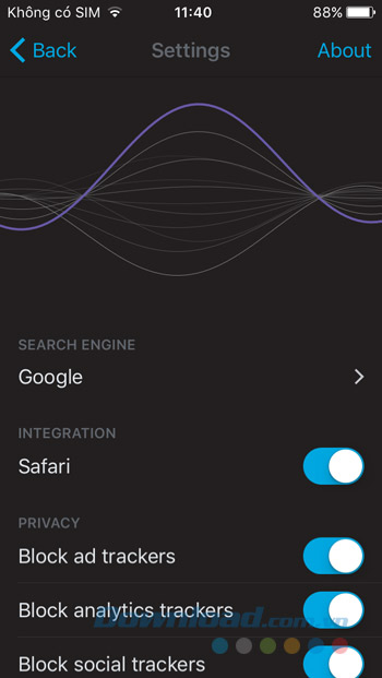 Kích hoạt Firefox Focus thành công