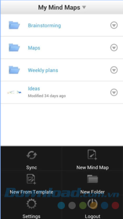 Đồng bộ từ iMindMap cho thiết bị di động sang máy tính