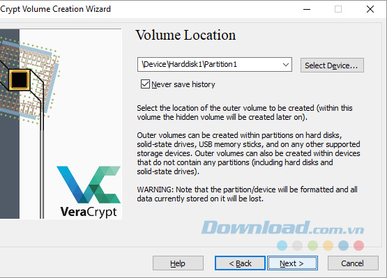 Standard VeraCrypt volume