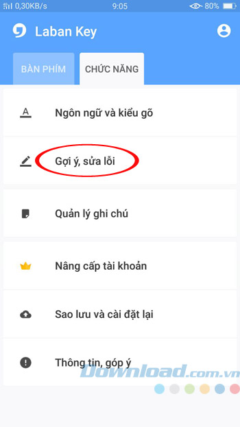 Gợi ý, sửa lỗi