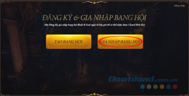 Gia nhập Bang hội