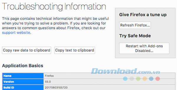 Làm mới Firefox