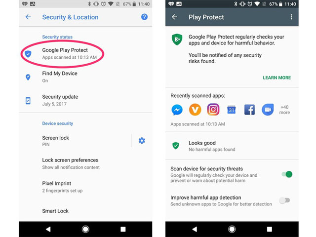 Google Play Protect mới