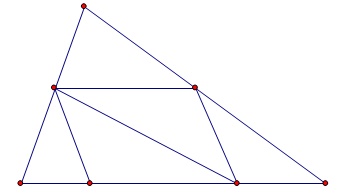 A. 4 hình tam giác, 5 hình tứ giác	B.  4  hình  tam giác,  4 hình tứ giác C. 5 hình tam giác, 4 hình tứ giác	D.  5  hình tam giác, 5   hình tứ giác Câu 3. Tổng của 47 856 và 35 687 là: A. 83433	B. 82443	C. 83543	D. 82543 Câu 4. Cho A = a5c6 + 4b7d và	B = abcd  + 4567  Hãy so sánh A với B A. A = B	B. A > B	C. B > A	D. A < B Câu 5. Trong các số dưới đây, số nào không thuộc dãy số: 1,  4,  7,  10,     13, … A. 1000	B. 1234	C. 2007	D. 100 Câu 6. Mai có 7 viên bi, Hồng có 15 viên bi. Hỏi Hồng phải cho Mai bao nhiêu viên bi để số bi của hai bạn bằng nhau. A. 3 viên	B. 5 viên	C. 4 viên	D. 6 viên Câu 7.