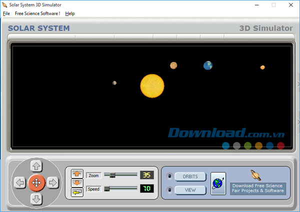 Hướng dẫn cài đặt phần mềm Solar System 3D Simulator
