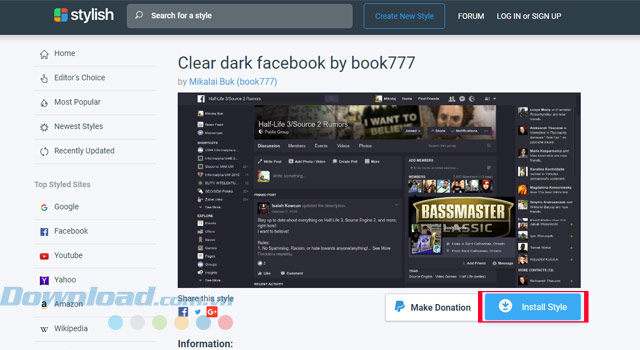 Facebook-Theme