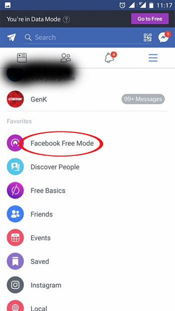 Facebook Free Mode