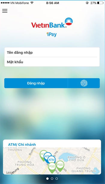 Đăng nhập Vietinbank iPay