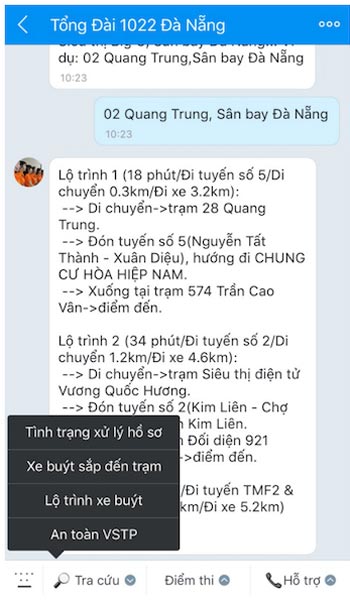 Tra cứu xe bus