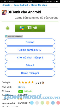 Cài đặt DDTank Android