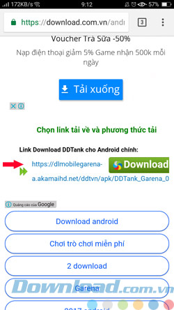 Cài đặt DDTank Android