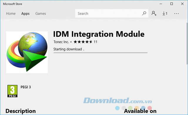 Quá trình tải IDM