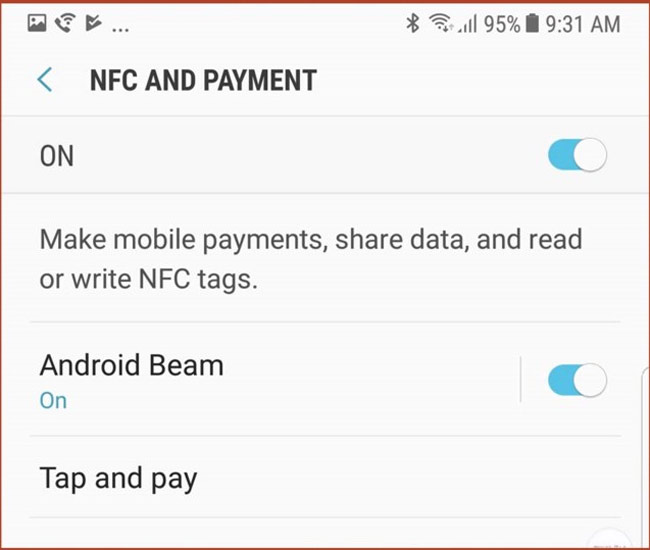 Samsung Pay Note 8