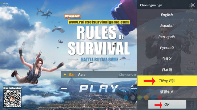 Rules Of Survival tiếng Việt