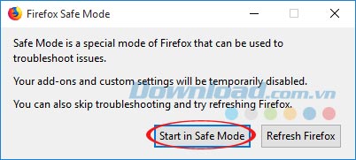 Start in Safe Mode