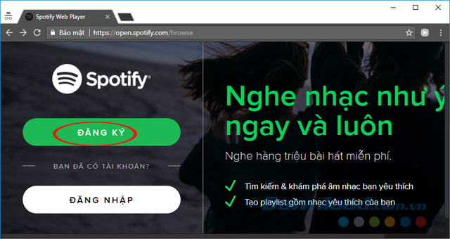 Subscribe to Spotify on the Web