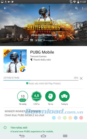 Cài đặt PUBG Mobile