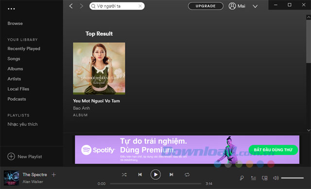 Những điểm Spotify không thể bằng NhacCuaTui, Zing MP3