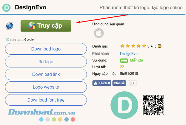 Hướng dẫn sử dụng DesignEvo để tạo logo chuyên nghiệp