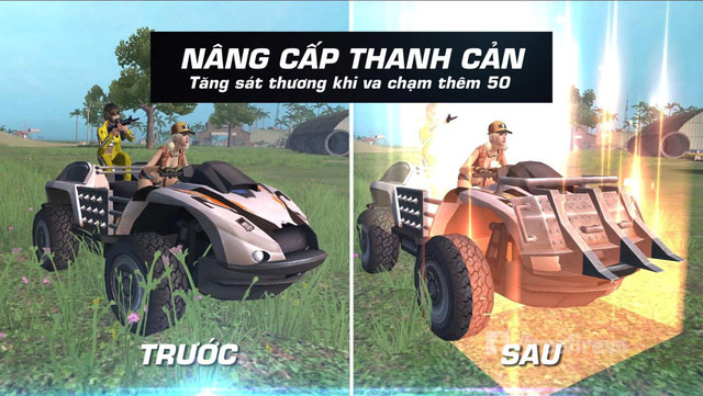 Nâng cấp thanh cản trước xe