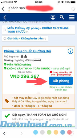 Đặt phòng Trivago