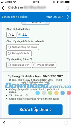 Đặt phòng Trivago