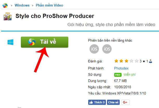 Cách tải và thêm style vào ProShow Producer, ProShow Gold