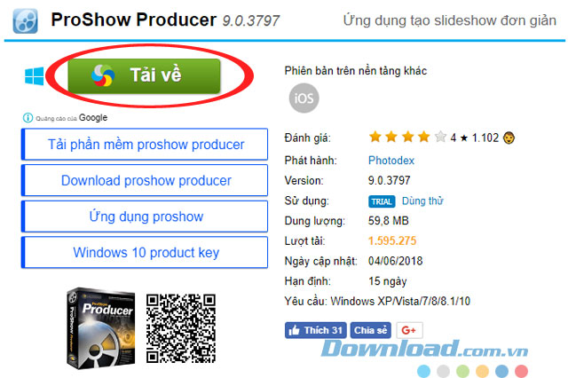 Cài đặt và tạo video từ ảnh với ProShow Producer 9