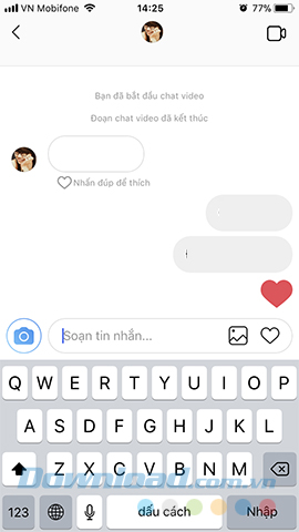 Chat trên Instagram