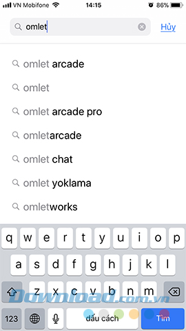 Tìm kiếm ứng dụng Omlet Arcade