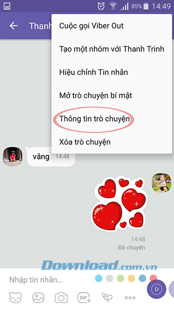 Thông tin cuộc trò chuyện