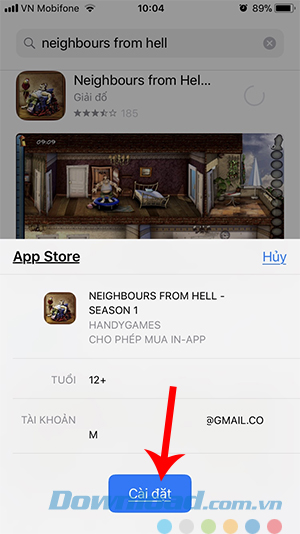 Cài đặt game Neighbours from hell cho iOS