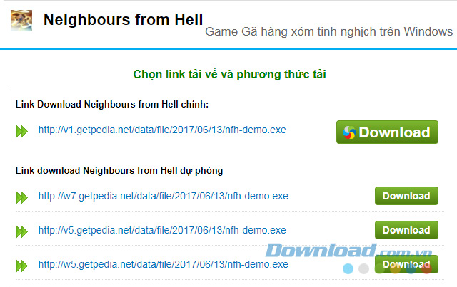 Download game Neighbours From Hell cho máy tính